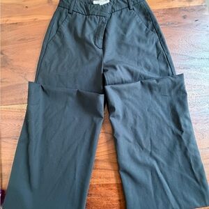 BURBERRY Black Wool Pants Trousers size 2
